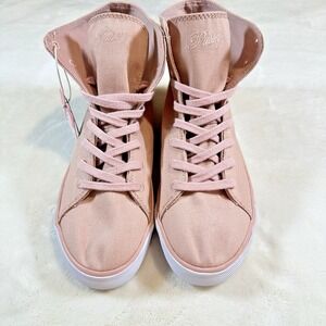 NWT Pastry Cassatta High Top Dance Sneakers Stretch Canvas PINK Size 8 Women